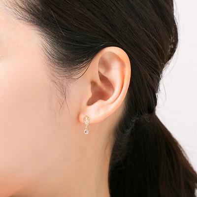 【送料無料】【ラッピング無料】ヨンドシー ピアス K18イエローゴールド 4℃の画像
