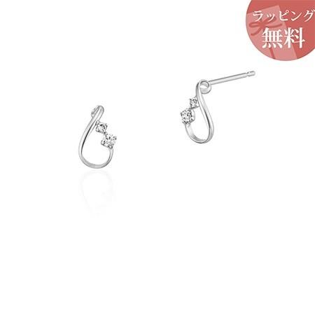 【送料無料】【ラッピング無料】ヨンドシー ピアス ダイヤモンド しずくモチーフ K10ホワイトゴールド 4℃