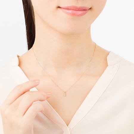 【送料無料】【ラッピング無料】ヨンドシー ネックレス ダイヤモンド K18ピンクゴールド 4℃の画像