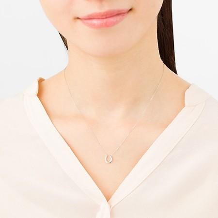 新品 4°C ネックレス 馬蹄 K10 Canal4℃ カナル 4°c K10 ネックレス 馬蹄 華やか ヨンドシー