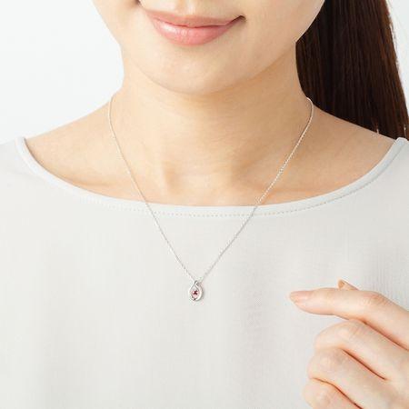 【送料無料】【ラッピング無料】ヨンドシー ネックレス　7月誕生石　エターナルシルバー 4℃