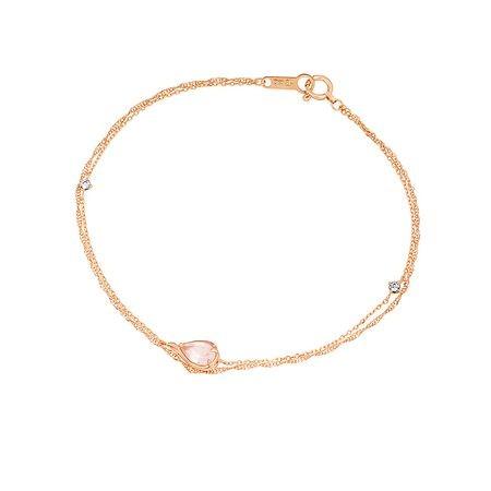 4℃ ブレスレット k10 4℃（ヨンドシー） ブレスレット K10ピンクゴールドブレスレット