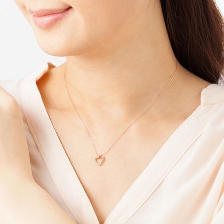 カナルヨンドシー Canal 4℃ ネックレス K18ピンクゴールド ネックレス ダイヤモンドの画像