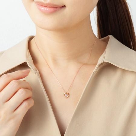 Canal4℃ K10ピンクゴールドタンザナイト ネックレス カナルヨンドシー Canal 4℃ ネックレス K10ピンクゴールド ネックレス