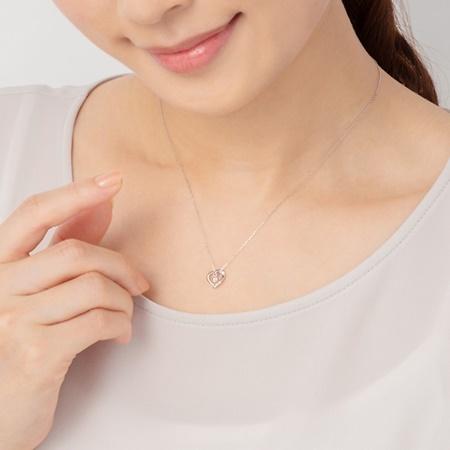 カナルヨンドシー Canal 4℃ ネックレス K10ホワイトゴールド ネックレス ダイヤモンドの画像