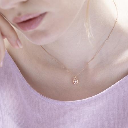 カナルヨンドシー Canal 4℃ ネックレス シルバー ネックレス キュービックジルコニアの画像