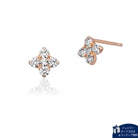 カナルヨンドシー Canal 4℃ ピアス K10ピンクゴールド ピアス キュービックジルコニア