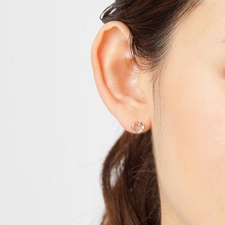 カナルヨンドシー Canal 4℃ ピアス K10ホワイトゴールド ピアス ダイヤモンドの画像