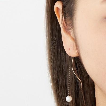 カナルヨンドシー Canal 4℃ ピアス K10イエローゴールド ピアス 淡水パールの画像