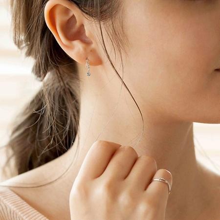 カナルヨンドシー Canal 4℃ ピアス K10ホワイトゴールド ピアス