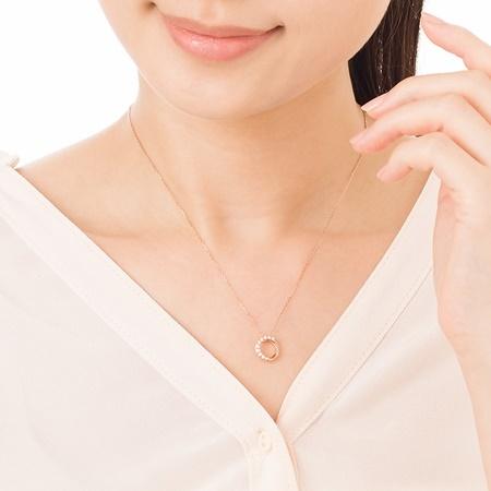 カナルヨンドシー Canal 4℃ ペアネックレス キュービックジルコニアの画像