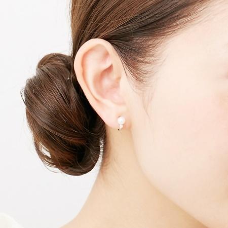 カナルヨンドシー Canal 4℃ イヤリング シルバー イヤリング キュービックジルコニア 人工石の画像
