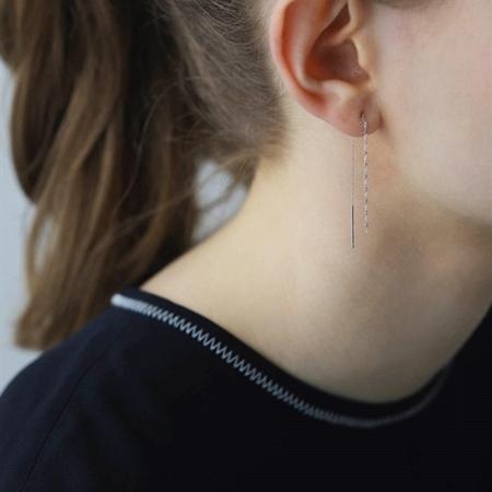Canal4℃（カナルヨンドシー） K10ホワイトゴールド ピアス : Clover