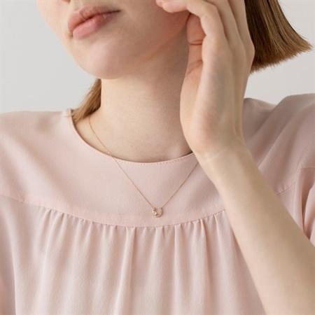 カナルヨンドシー Canal 4℃ ネックレス 【6月誕生石】 K10ピンクゴールド ネックレス ムーンストーン トパーズの画像