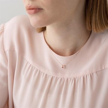 カナルヨンドシー Canal 4℃ ネックレス 【7月誕生石】 K10ピンクゴールド ネックレス ルビー トパーズの画像