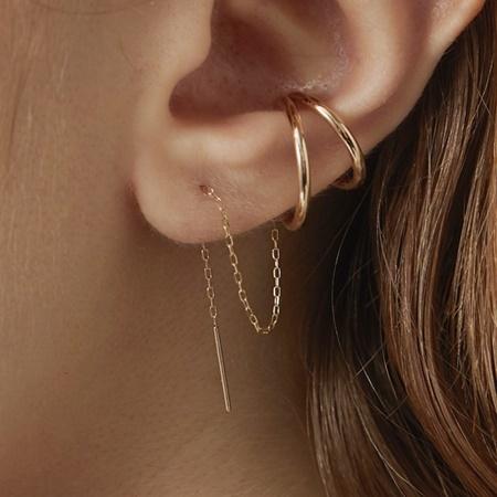 カナルヨンドシー Canal 4℃ イヤーカフ 【earjoy】 K10イエローゴールド イヤーカフ/片耳用 約16 0mm