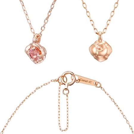 美品】Canal 4℃ K10ピンクゴールド ネックレス 馬蹄 ホースシュー