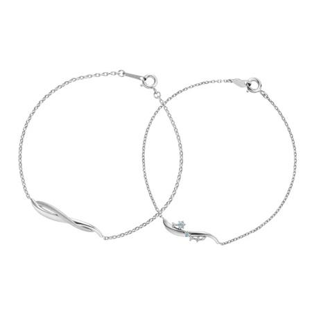 カナルヨンドシー Canal 4℃ ブレスレット シンデレラ ペアブレスレット ディズニー Ladies’単品 ダイヤモンド キュービックジルコニア_2