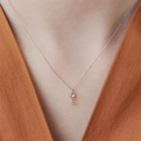 Canal4℃（カナルヨンドシー） ネックレス K10 ピンクゴールド