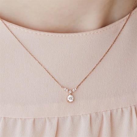 カナルヨンドシー Canal 4℃ ネックレス 【Clear Drop】 シルバーネックレス キュービックジルコニアの画像