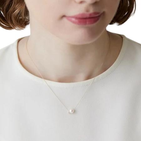 カナルヨンドシー Canal 4℃ アクセサリー K18イエローゴールド ネックレス アコヤパール/ダイヤモンドの画像