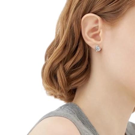 【送料無料】【ラッピング無料】カナルヨンドシー Canal 4℃ カナル4℃ シルバー ピアス アクアマリンの画像