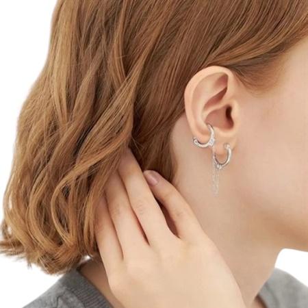 【送料無料】【ラッピング無料】カナルヨンドシー Canal 4℃ カナル4℃ シルバーイヤーカフ ピアス/片耳用 キュービックジルコニア_2