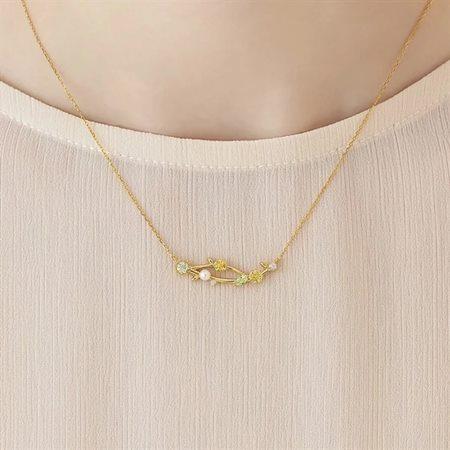 【送料無料】【ラッピング無料】カナルヨンドシー Canal 4℃ カナル4℃ 2025 MIMOSA Collection シルバー ネックレス シトリン/ペリドット