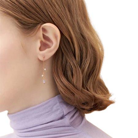 【送料無料】【ラッピング無料】カナルヨンドシー Canal 4℃ カナル4℃ Spring Collection シルバー ピアス アメシスト/淡水パールの画像