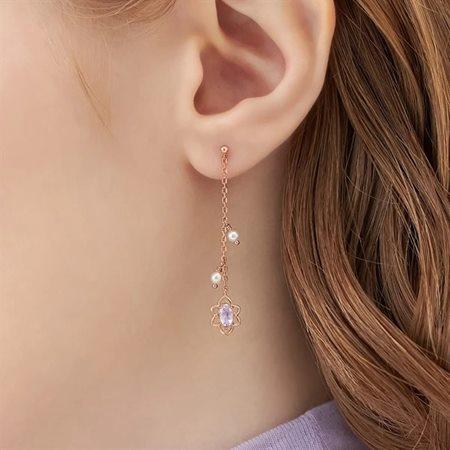 【送料無料】【ラッピング無料】カナルヨンドシー Canal 4℃ カナル4℃ Spring Collection シルバー ピアス アメシスト/淡水パールの画像