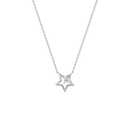 【送料無料】【ラッピング無料】カナルヨンドシー Canal 4℃ カナル4℃ Silver Diamond シルバー ネックレス ダイヤモンド/キュービックジルコニアの画像
