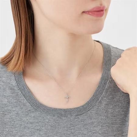 【送料無料】【ラッピング無料】カナルヨンドシー Canal 4℃ カナル4℃ Silver Diamond シルバー ネックレス ダイヤモンド/キュービックジルコニアの画像