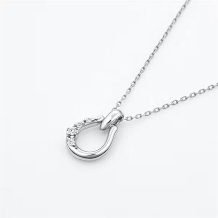 【送料無料】【ラッピング無料】カナルヨンドシー Canal 4℃ カナル4℃ Silver Diamond シルバー ネックレス ダイヤモンド/キュービックジルコニアの画像