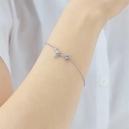 【送料無料】【ラッピング無料】カナルヨンドシー Canal 4℃ カナル4℃ Summer Collection シルバー ブレスレット シンセティックスピネルの画像