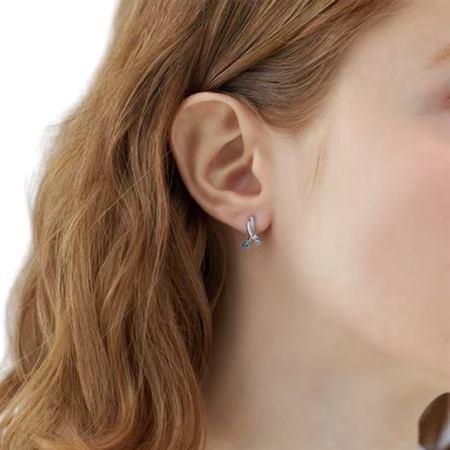 【送料無料】【ラッピング無料】カナルヨンドシー Canal 4℃ カナル4℃ Summer Collection シルバー ピアス シンセティックスピネルの画像