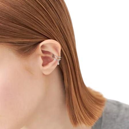 【送料無料】【ラッピング無料】カナルヨンドシー Canal 4℃ カナル4℃ Layered シルバー イヤーカフの画像