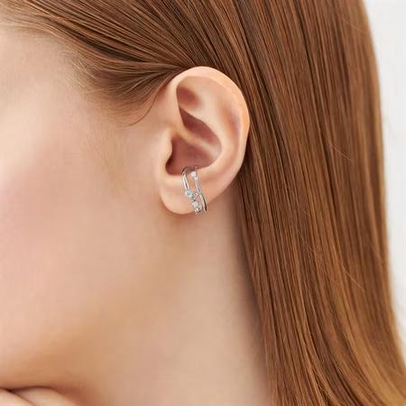 カナルヨンドシー Canal 4℃ カナル4℃ リングカフ シルバー  レディースの画像