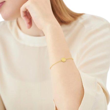 カナルヨンドシー Canal 4℃ カナル4℃ ブレスレット シルバー コイン Layered 重ね着け ホワイトトパーズ レディースの画像