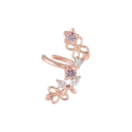 カナルヨンドシー Canal 4℃ カナル4℃ イヤーカフ シルバー Spring Collection ライラック キュービックジルコニア レディースの画像