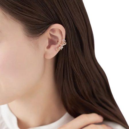 カナルヨンドシー Canal 4℃ カナル4℃ イヤーカフ シルバー Spring Collection ライラック キュービックジルコニア レディースの画像