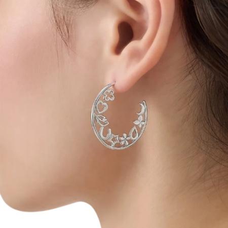 カナルヨンドシー Canal 4℃ カナル4℃ ピアス 片耳用 シルバー EARFLOW ハート 星  レディースの画像
