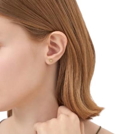 カナルヨンドシー Canal 4℃ カナル4℃ ピアス シルバー EARFLOW ミル サークル 繊細 キュービックジルコニア レディースの画像