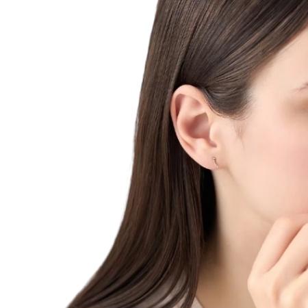 カナルヨンドシー Canal 4℃ カナル4℃ ピアス シルバー EARFLOW シンプル キュービックジルコニア レディースの画像