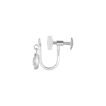 カナルヨンドシー Canal 4℃ カナル4℃ イヤリング シルバー EARFLOW パヴェ キュービックジルコニア レディースの画像