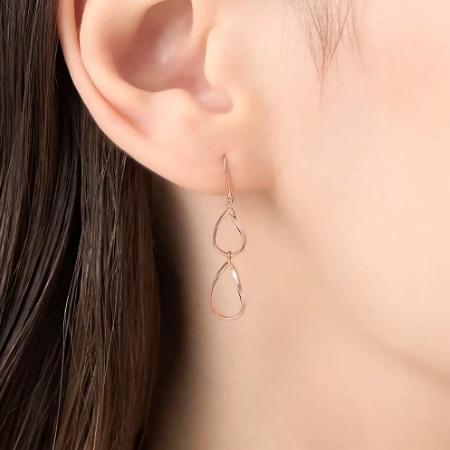 カナルヨンドシー Canal 4℃ カナル4℃ ピアス シルバー EARFLOW しずく  レディースの画像