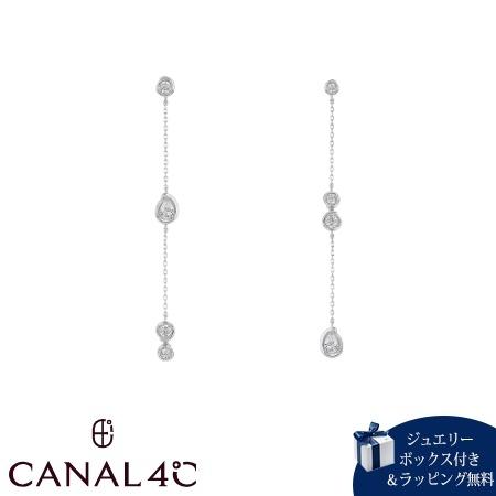 カナルヨンドシー Canal 4℃ カナル4℃ ピアス シルバー EARFLOW ステーションピアス キュービックジルコニア レディース