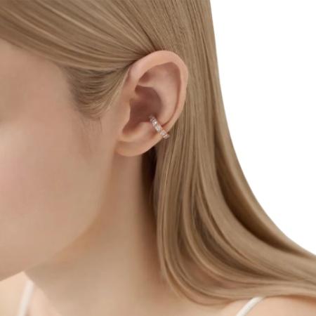 カナルヨンドシー Canal 4℃ カナル4℃ イヤーカフ シルバー EARFLOW エタニティ キュービックジルコニア レディースの画像
