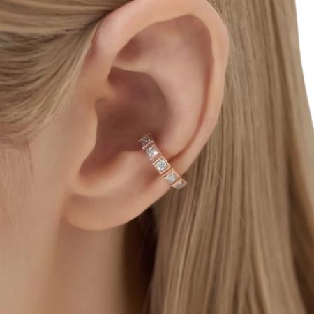 カナルヨンドシー Canal 4℃ カナル4℃ イヤーカフ シルバー EARFLOW エタニティ キュービックジルコニア レディースの画像
