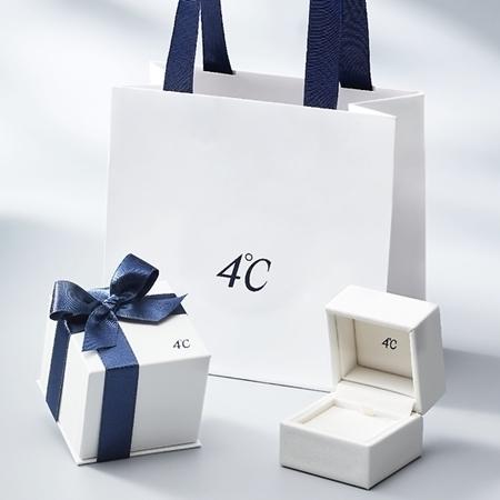 ヨンドシー 4℃ K18イエローゴールド ネックレス シトリン ダイヤモンド