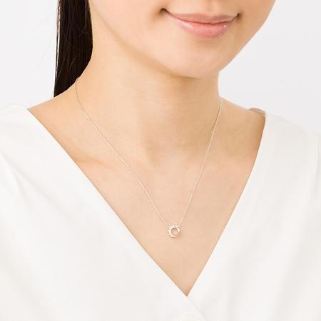 【送料無料】【ラッピング無料】ヨンドシー 4℃ Ladies'ペアネックレス レディース 右側 単品 キュービックジルコニアの画像